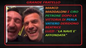 Marco Maddaloni e Ciro Petrone deridono Beatrice Luzzi