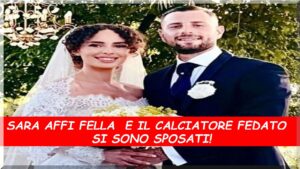 Sarah Affi Fella e Francesco Fedato oggi sposi