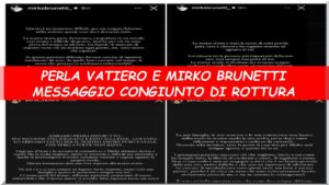 Perla Vatiero e Mirko Brunetti rottura